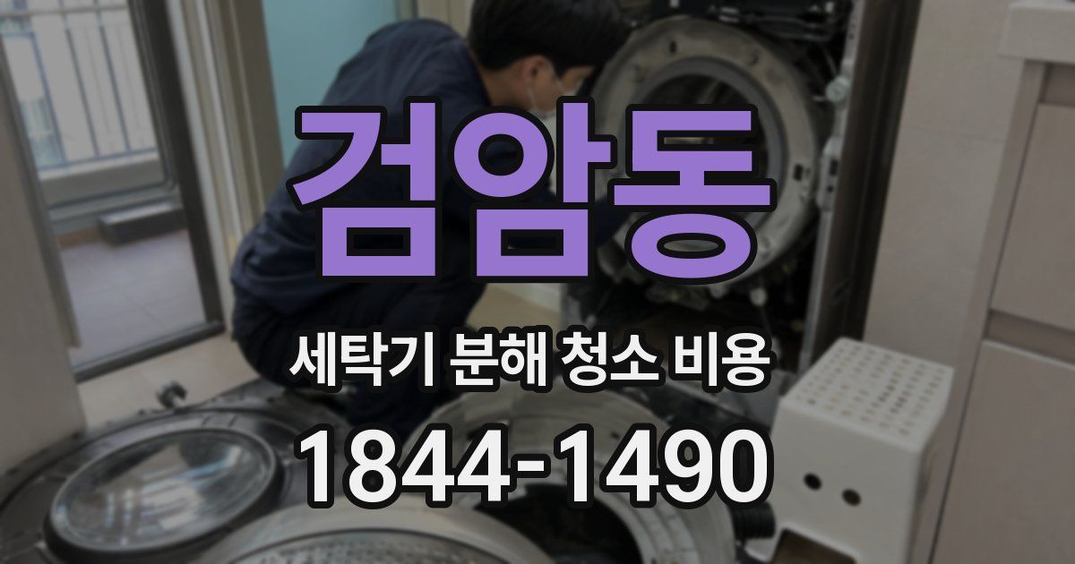 검암동 세탁기 분해 청소 비용