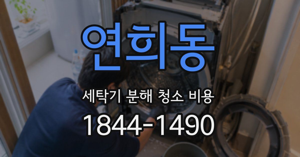 연희동 세탁기 분해 청소 비용
