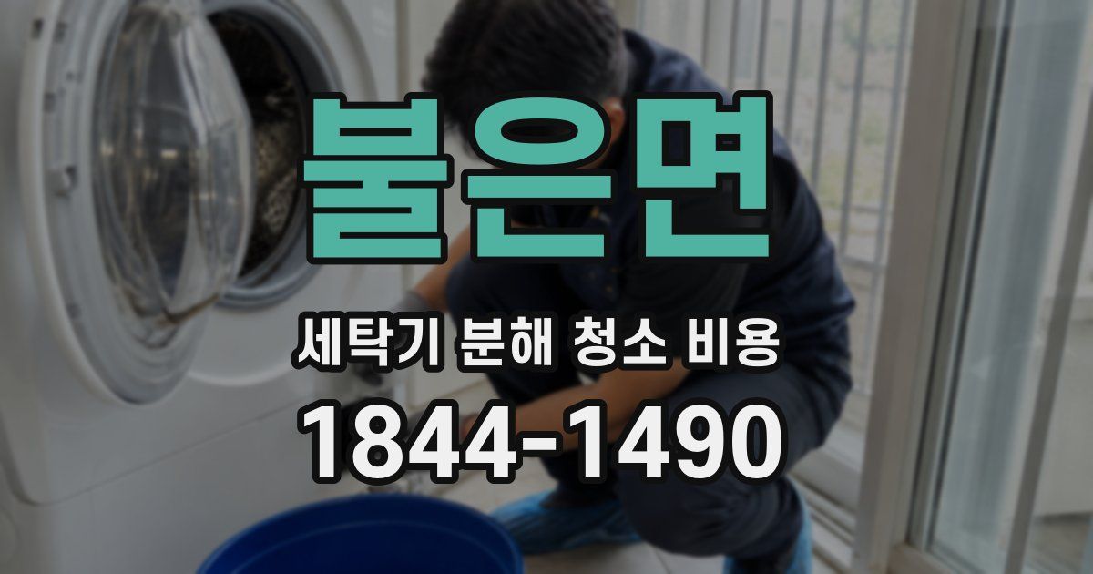 불은면 세탁기 분해 청소 비용
