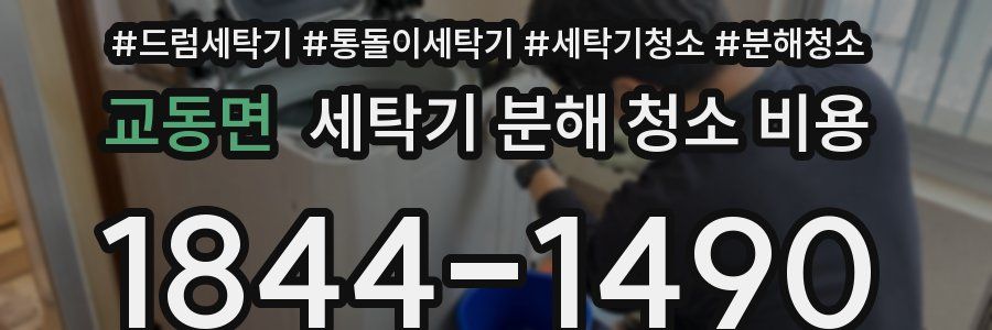 교동면 세탁기 분해 청소 비용