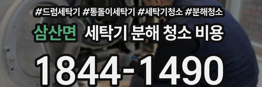 삼산면 세탁기 분해 청소 비용