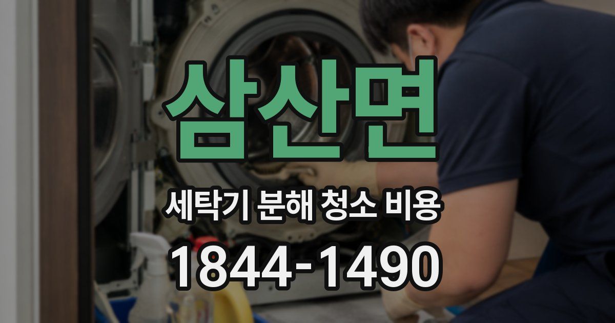 삼산면 세탁기 분해 청소 비용