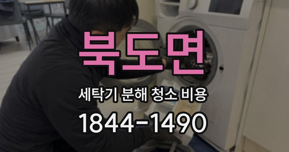 북도면 세탁기 분해 청소 비용