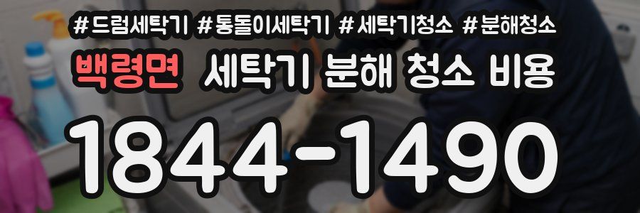 백령면 세탁기 분해 청소 비용
