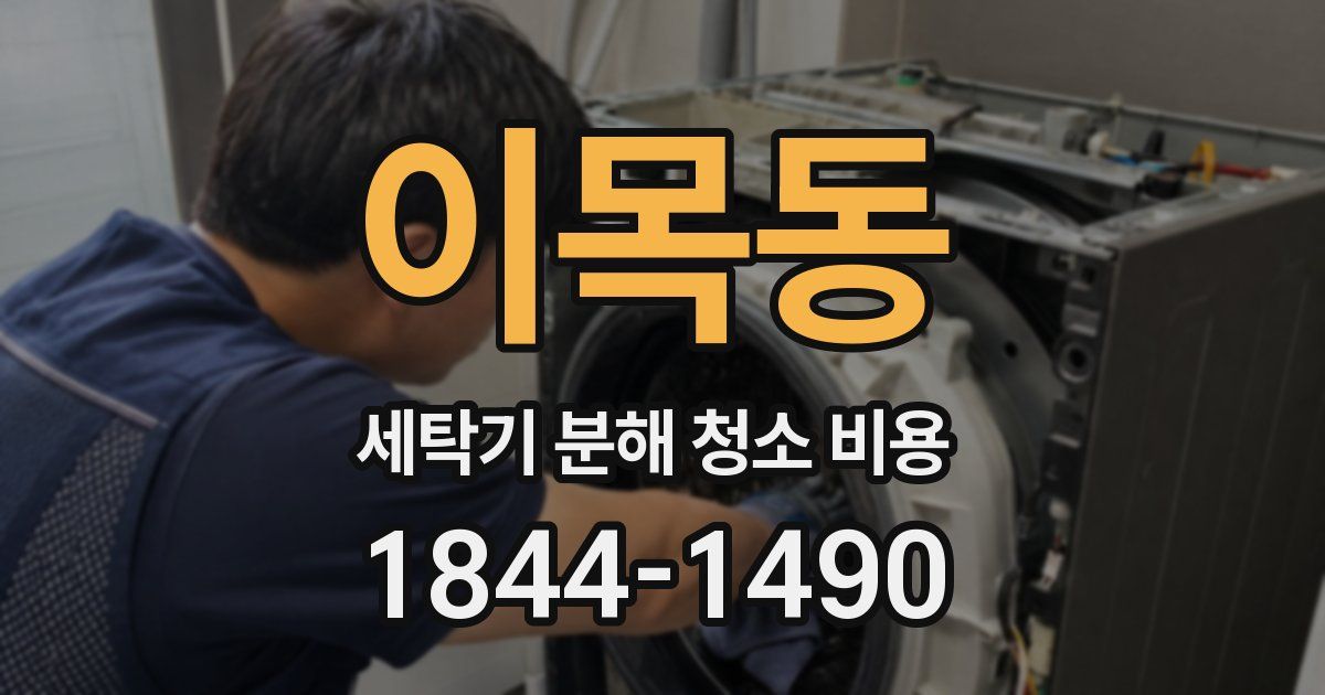 이목동 세탁기 분해 청소 비용