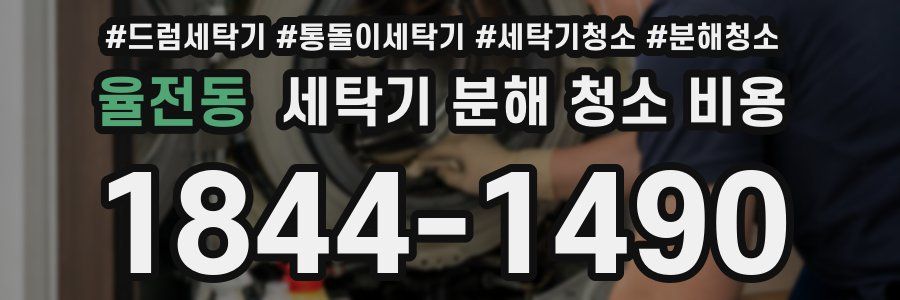 율전동 세탁기 분해 청소 비용