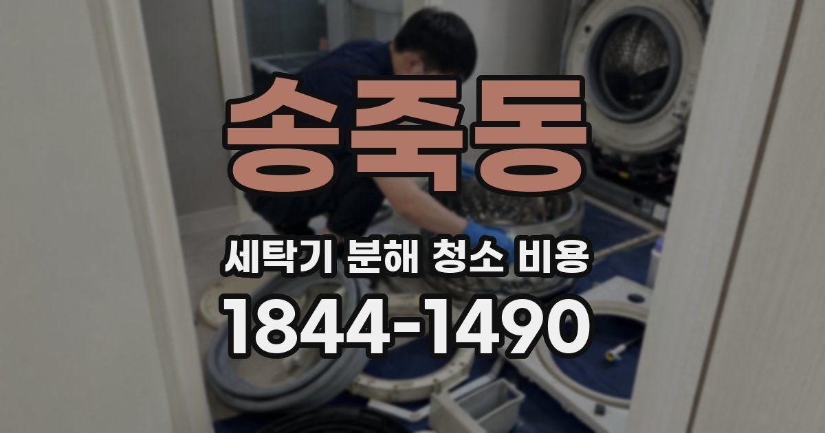송죽동 세탁기 분해 청소 비용