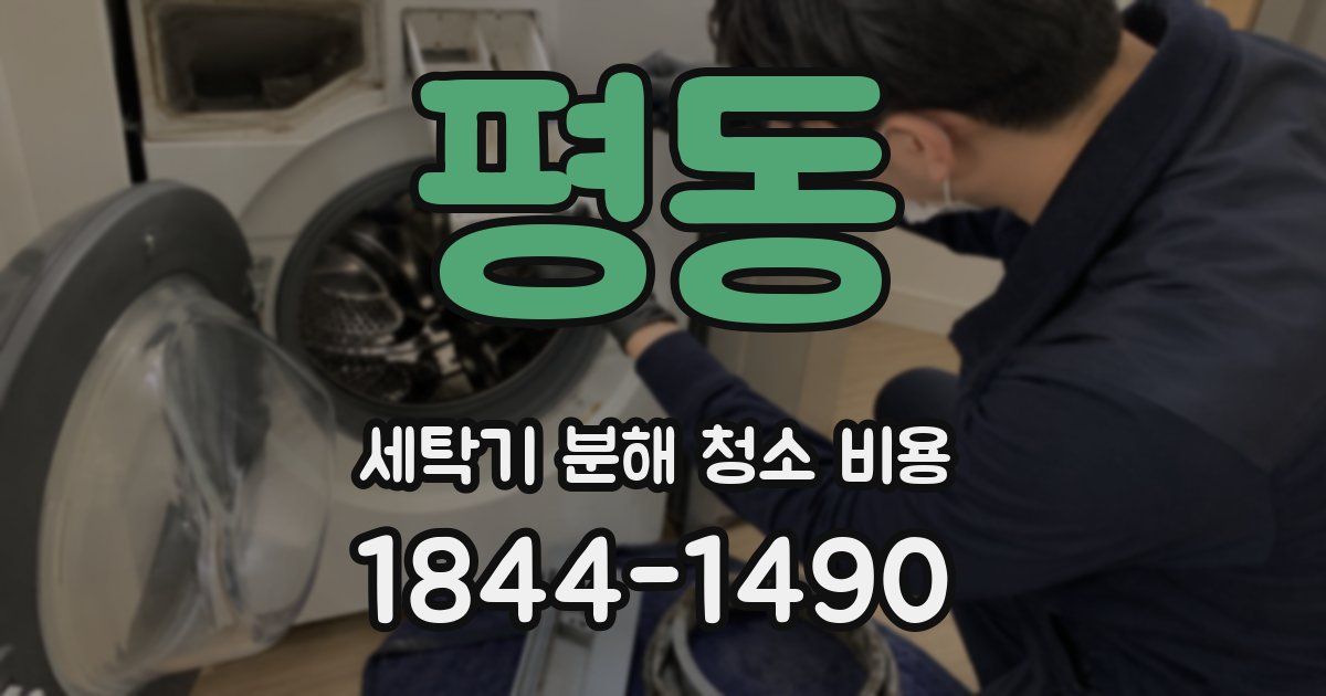 평동 세탁기 분해 청소 비용