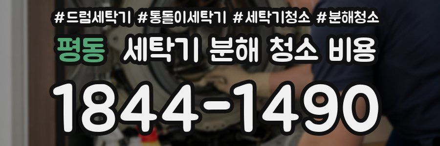 평동 세탁기 분해 청소 비용