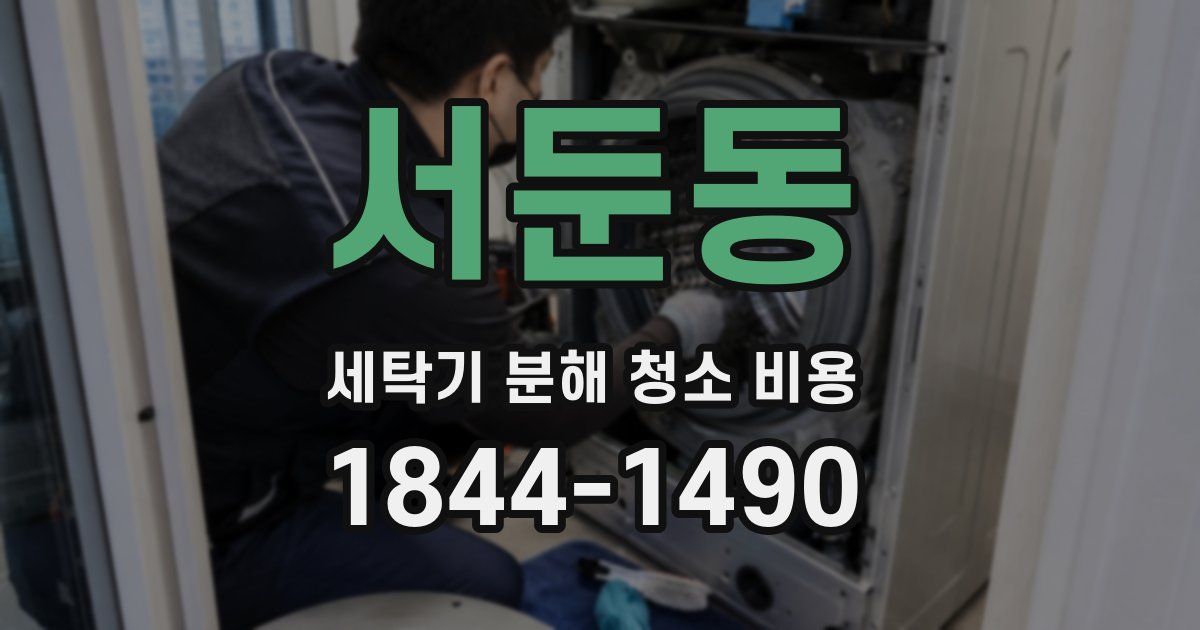 서둔동 세탁기 분해 청소 비용