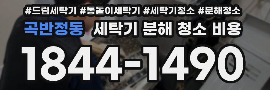곡반정동 세탁기 분해 청소 비용