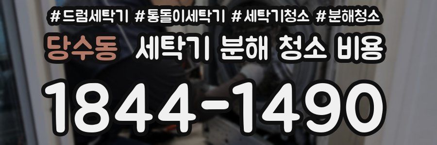 당수동 세탁기 분해 청소 비용