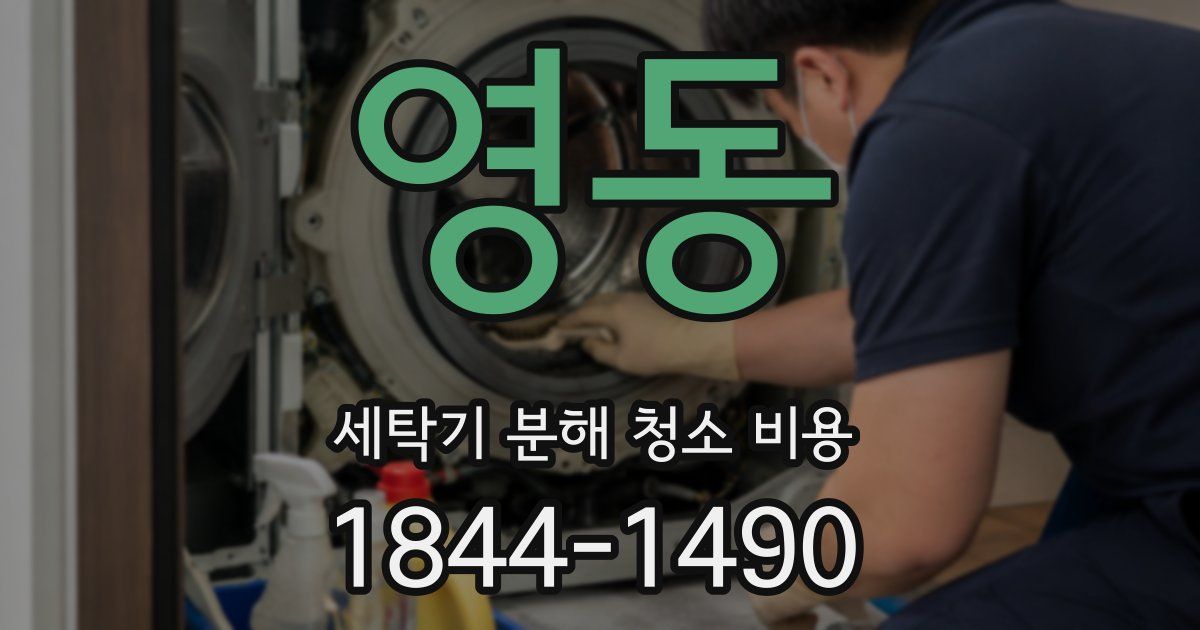 영동 세탁기 분해 청소 비용