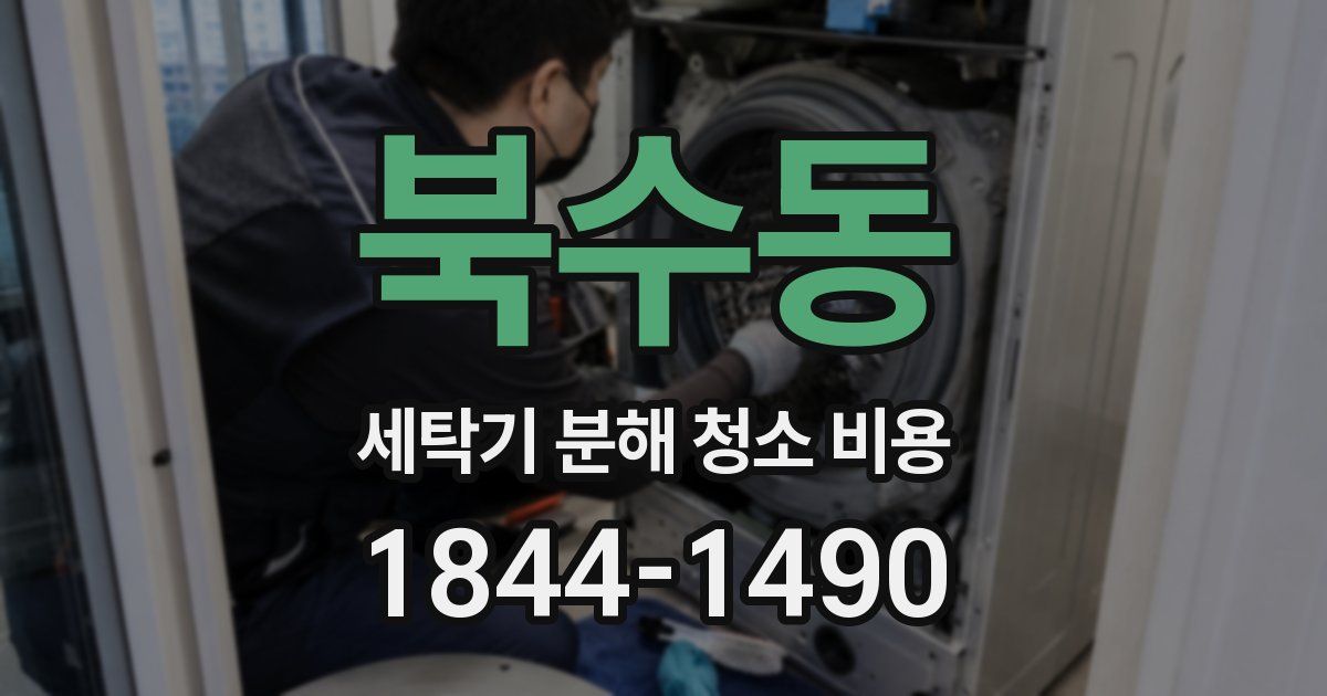 북수동 세탁기 분해 청소 비용