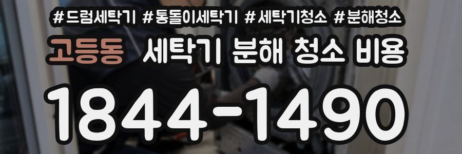 고등동 세탁기 분해 청소 비용
