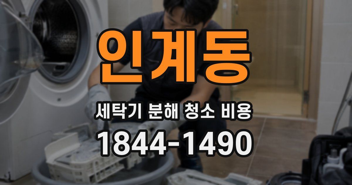 인계동 세탁기 분해 청소 비용