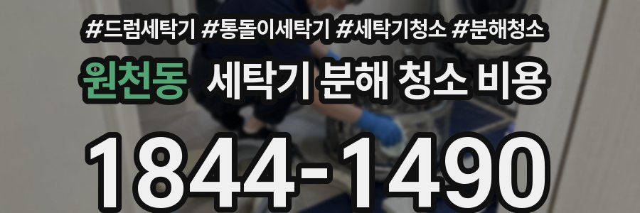 원천동 세탁기 분해 청소 비용