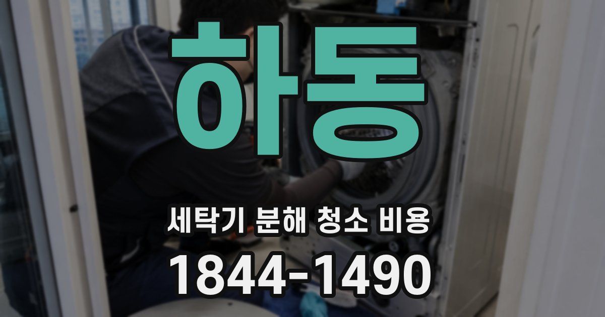 하동 세탁기 분해 청소 비용