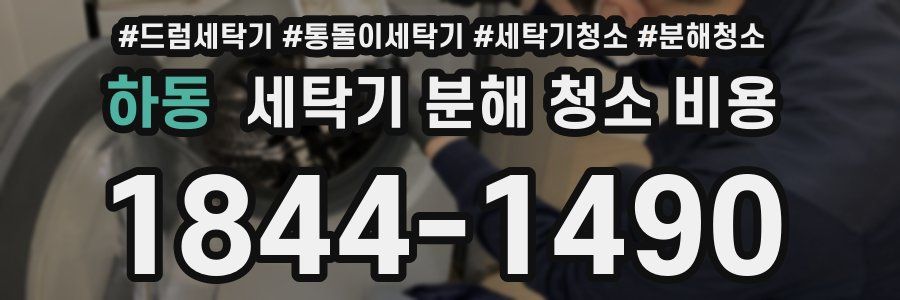 하동 세탁기 분해 청소 비용