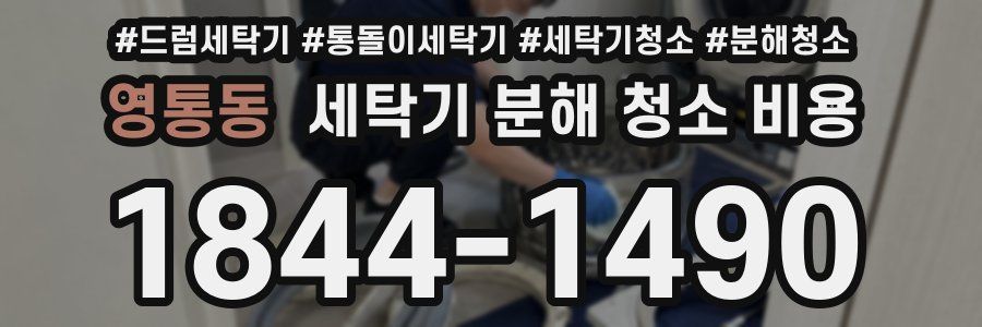 영통동 세탁기 분해 청소 비용