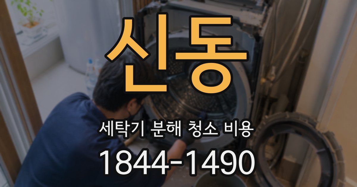 신동 세탁기 분해 청소 비용