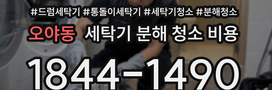 오야동 세탁기 분해 청소 비용