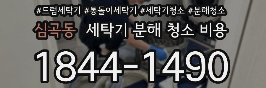 심곡동 세탁기 분해 청소 비용