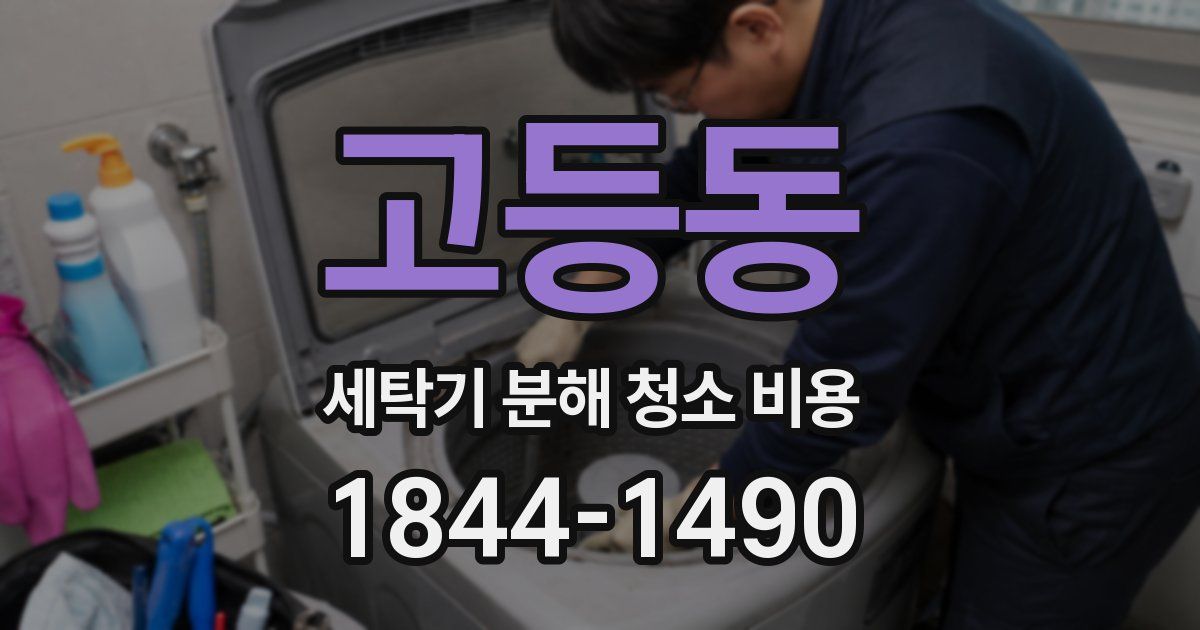 고등동 세탁기 분해 청소 비용
