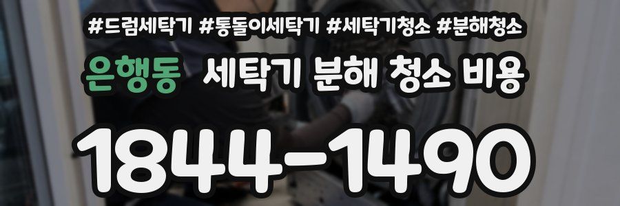 은행동 세탁기 분해 청소 비용