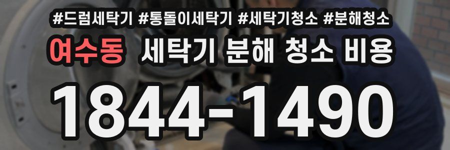 여수동 세탁기 분해 청소 비용