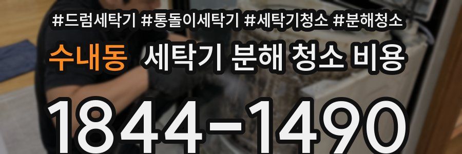 수내동 세탁기 분해 청소 비용