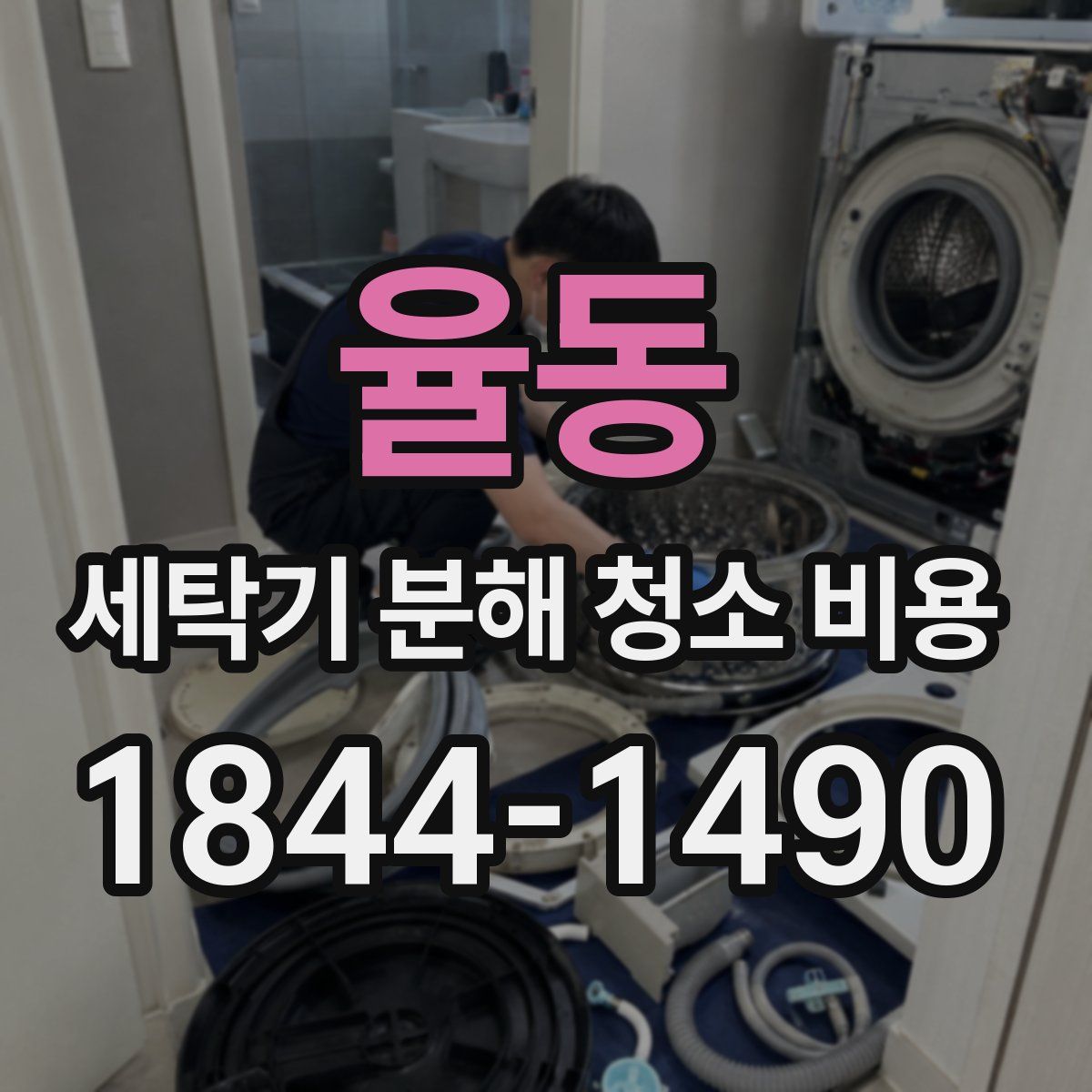 율동 세탁기 분해 청소 비용