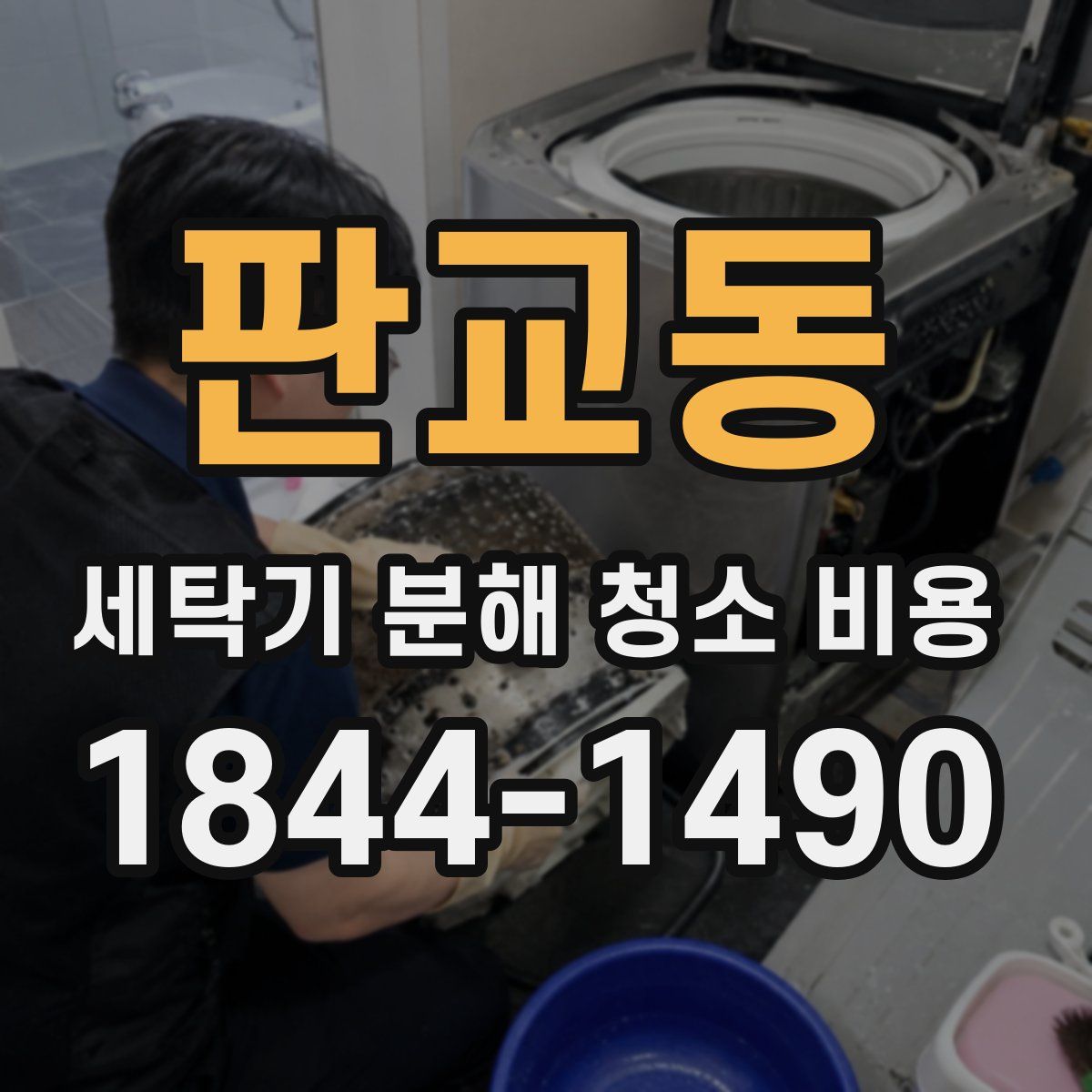 판교동 세탁기 분해 청소 비용