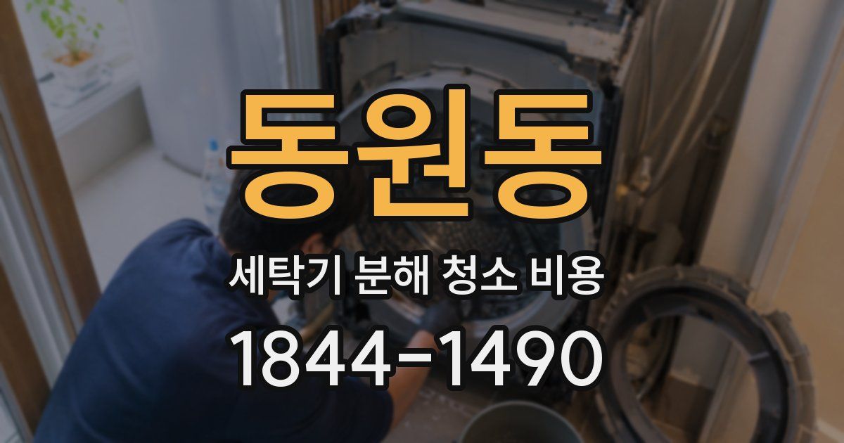 동원동 세탁기 분해 청소 비용