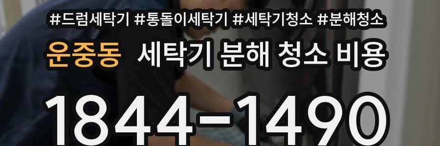 운중동 세탁기 분해 청소 비용