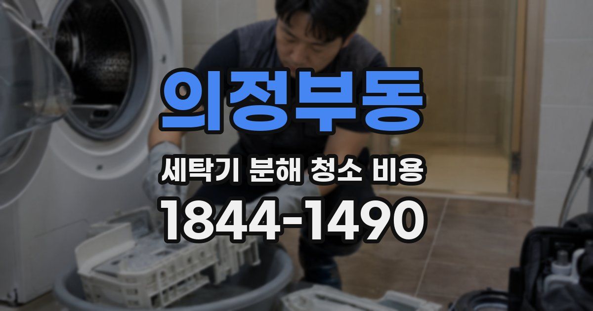 의정부동 세탁기 분해 청소 비용