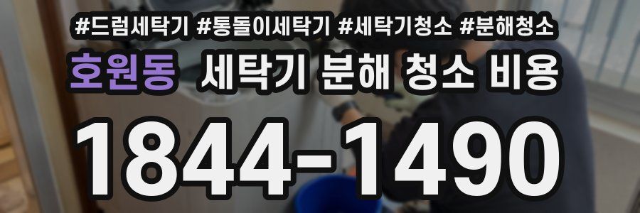 호원동 세탁기 분해 청소 비용