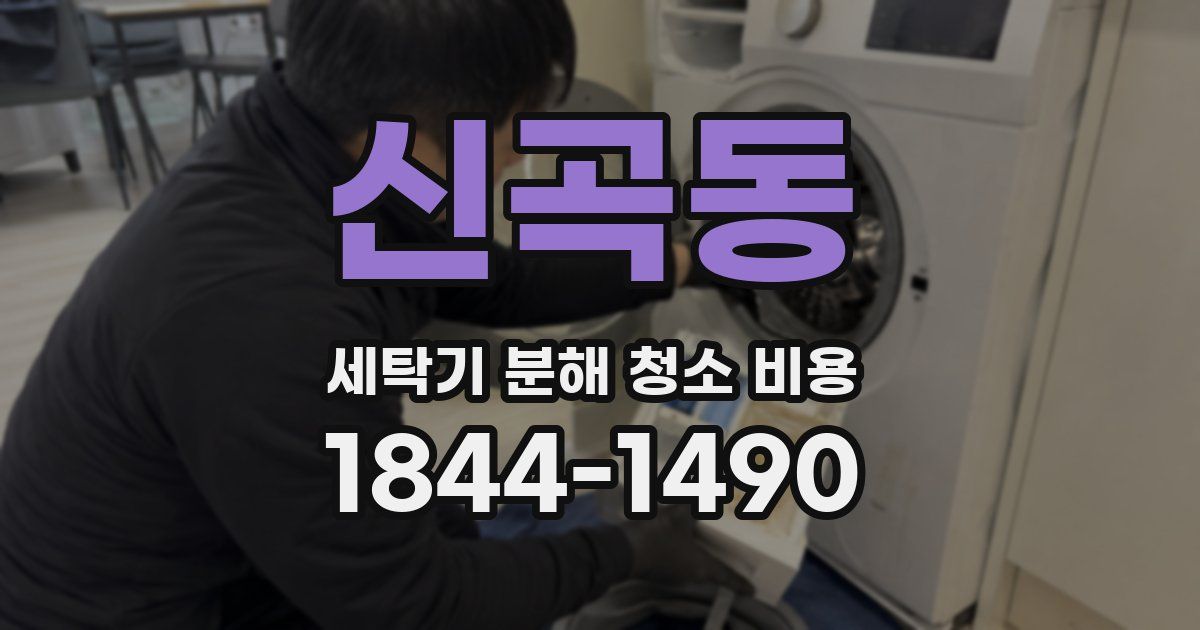 신곡동 세탁기 분해 청소 비용