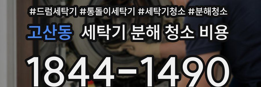 고산동 세탁기 분해 청소 비용