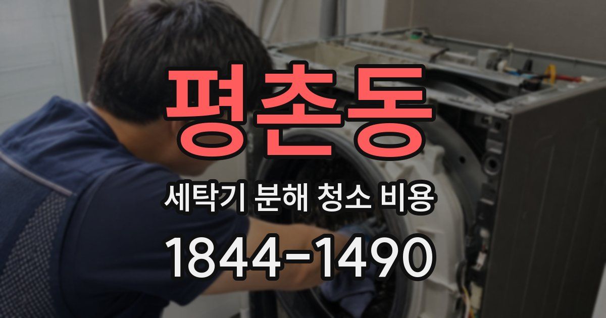 평촌동 세탁기 분해 청소 비용