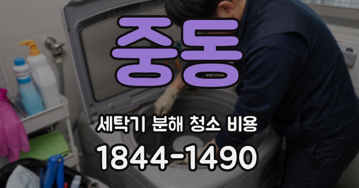 중동 세탁기 분해 청소 비용