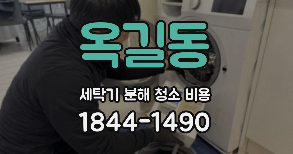옥길동 세탁기 분해 청소 비용