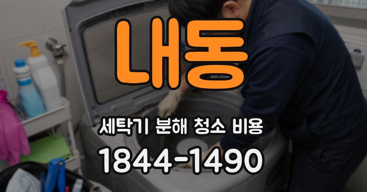 내동 세탁기 분해 청소 비용