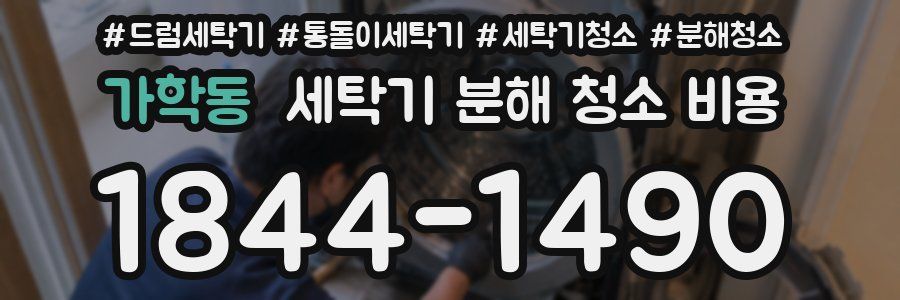 가학동 세탁기 분해 청소 비용