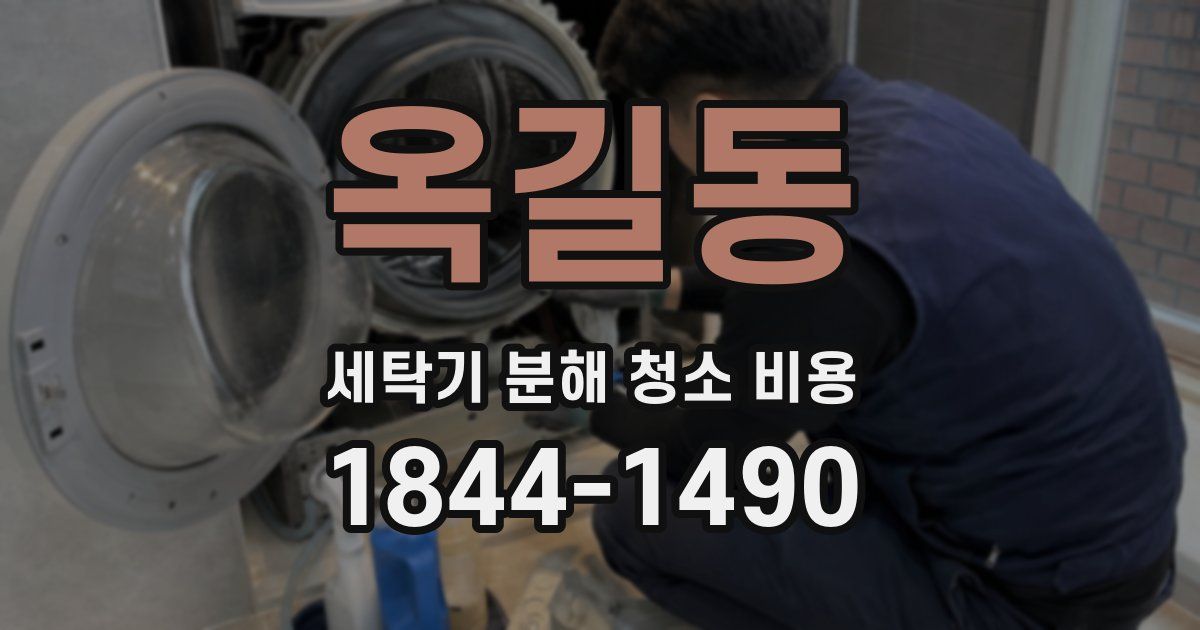 옥길동 세탁기 분해 청소 비용