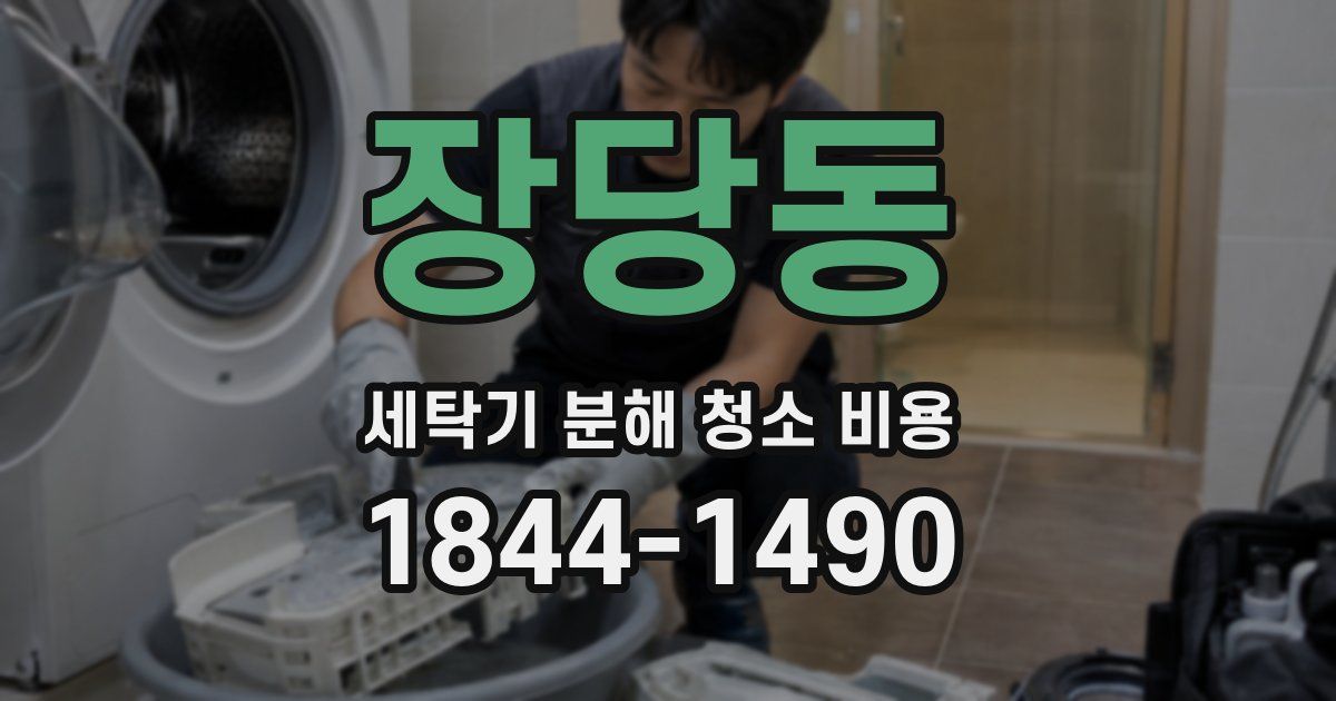 장당동 세탁기 분해 청소 비용