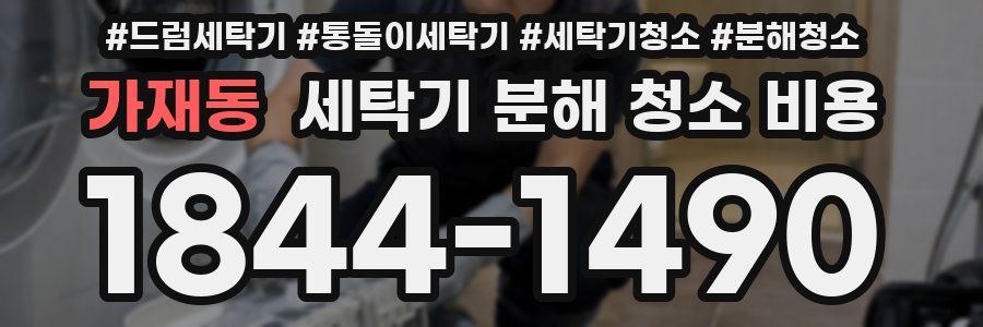 가재동 세탁기 분해 청소 비용