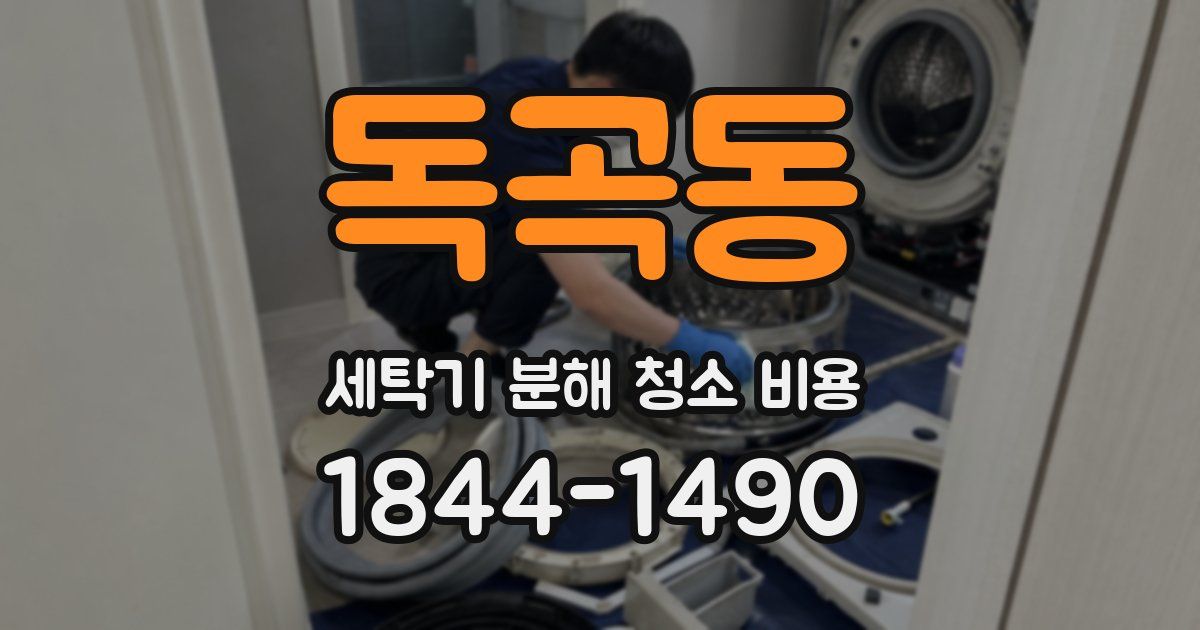독곡동 세탁기 분해 청소 비용