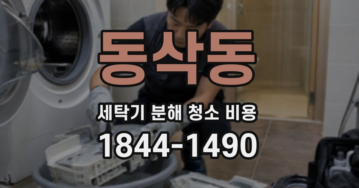 동삭동 세탁기 분해 청소 비용