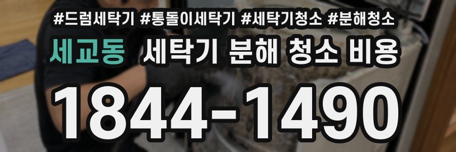 세교동 세탁기 분해 청소 비용